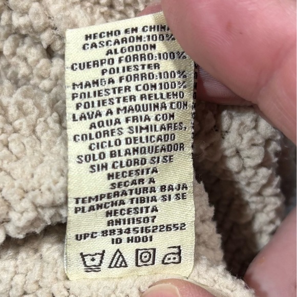 Levis Jacket mens XXL Flannel Sherpa Lined Shackleton Shacket Plaid Black Button - Picture 12 of 14